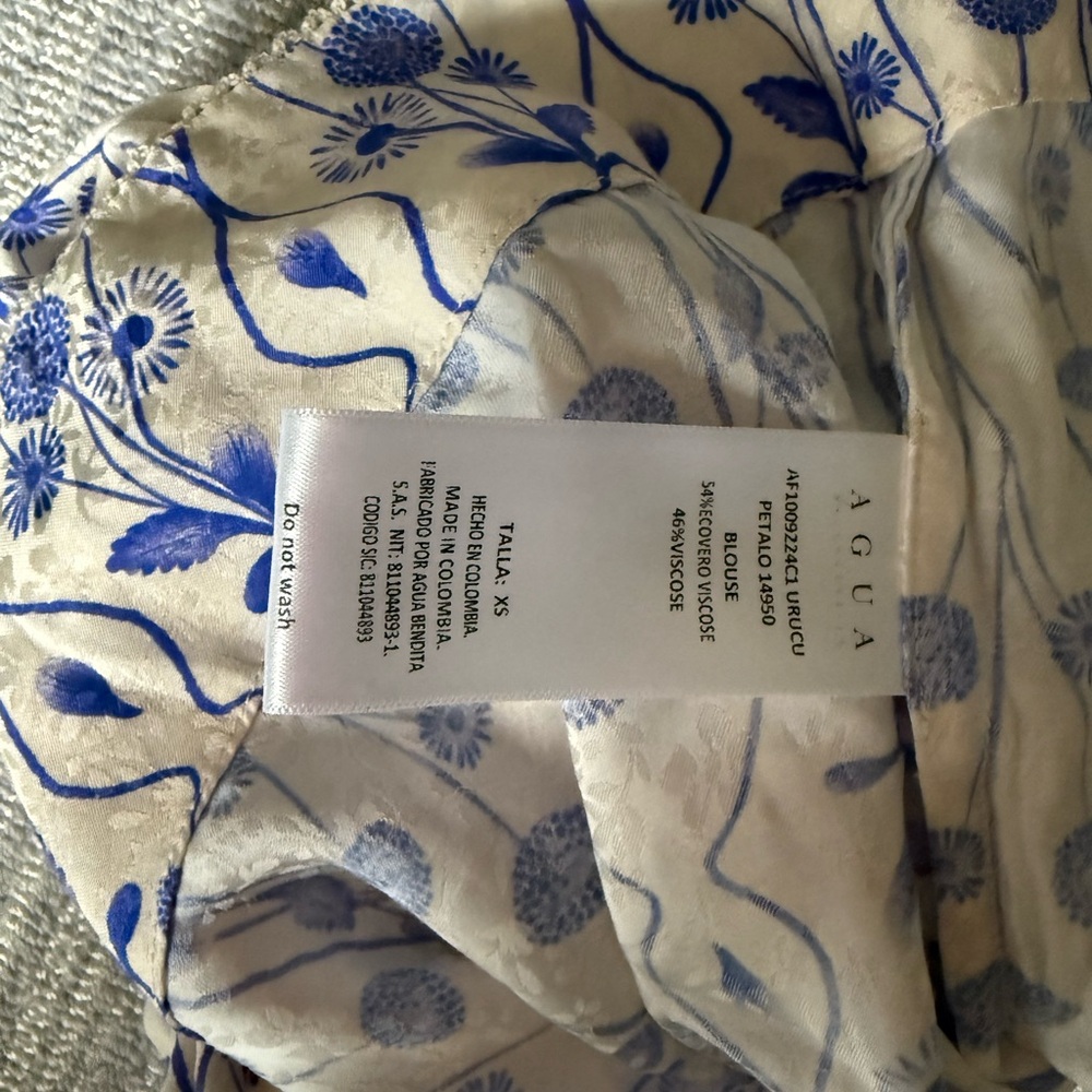 Agua by Agua Bendita Urucu Off-Shoulder Blouse XS - Picture 9 of 9